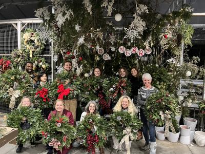 PRIVATE PARTY: Wreath Making Class December 1st (Monday) 6-8pm