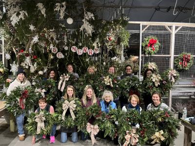 Wreath Making Class 12/3 December 3rd (Wednesday) 6-8pm
